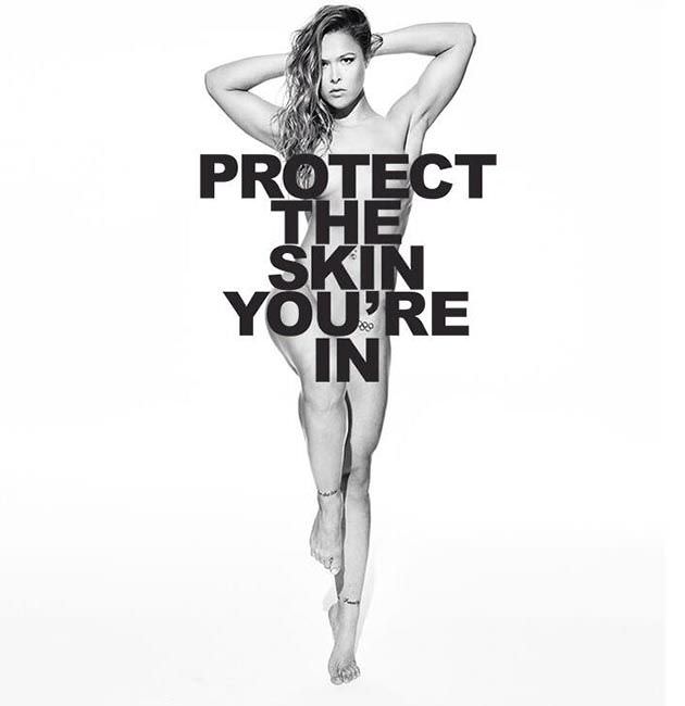 ronda rousey protect your skin